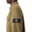 Stone Island Brushed Cotton Overshirt - V015G Military Green - Escape Menswear