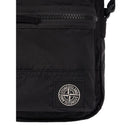 Stone Island Coated Nylon Crossbody Bag - 029 Black - Escape Menswear