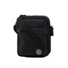 Stone Island Coated Nylon Crossbody Bag - 029 Black - Escape Menswear