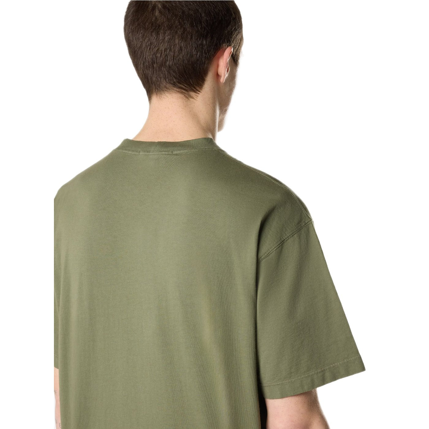 Stone Island Combed Cotton Patch T-Shirt - V005G Military Green - Escape Menswear