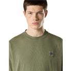 Stone Island Combed Cotton Patch T-Shirt - V005G Military Green - Escape Menswear