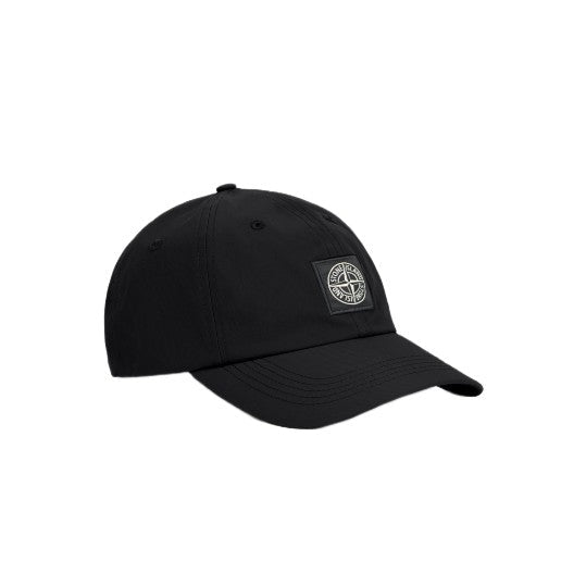 Stone Island Compass Patch Nylon Cap - 029 Black - Escape Menswear
