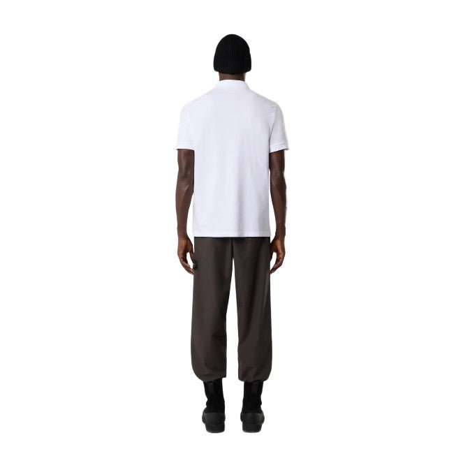 Stone Island Compass Patch Polo Shirt - 001 White - Escape Menswear
