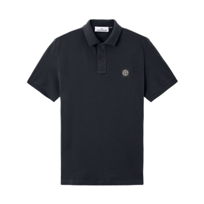 Stone Island Compass Patch Polo Shirt - 020 Navy Blue - Escape Menswear