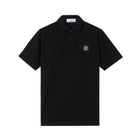 Stone Island Compass Patch Polo Shirt - 029 Black - Escape Menswear