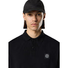 Stone Island Compass Patch Polo Shirt - 029 Black - Escape Menswear
