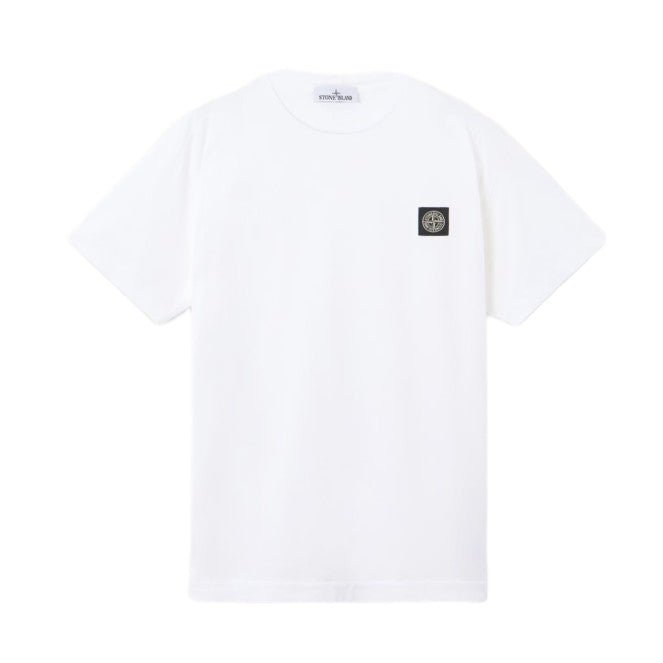 Stone Island Compass Patch T-Shirt - 001 White - Escape Menswear