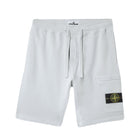 Stone Island Cotton Fleece Cargo Bermuda Shorts - V0041 Sky Blue - Escape Menswear