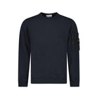 Stone Island Cotton Fleece Pocket Sweatshirt - V0020 Navy Blue - Escape Menswear