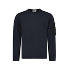 Stone Island Cotton Fleece Pocket Sweatshirt - V0020 Navy Blue - Escape Menswear