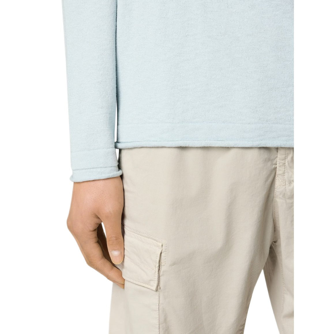 Stone Island Crewneck Knitwear Jumper - V0041 Sky Blue - Escape Menswear