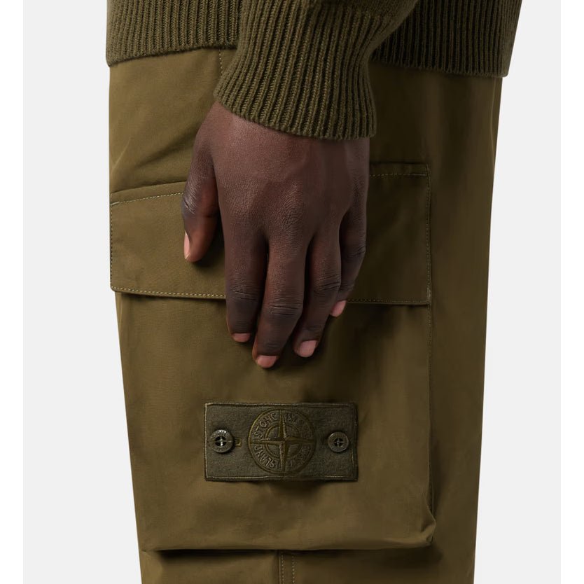 Stone Island Ghost Cargo Trouser - V0054 Khaki - Escape Menswear