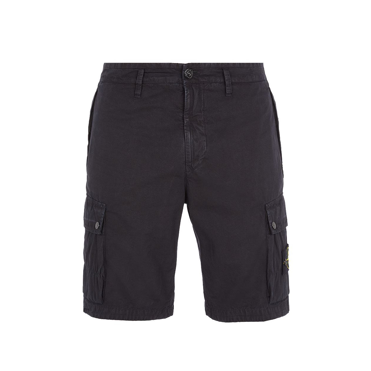 Stone Island L11WA Old Treat Bermuda Shorts - V0129 Black - Escape Menswear