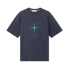 Stone Island Light Compass Print T-Shirt - 020 Navy Blue - Escape Menswear