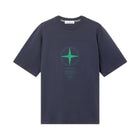 Stone Island Light Compass Print T-Shirt - 020 Navy Blue - Escape Menswear