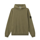 Stone Island Malfile Fleece Hoodie - V015G Military Green - Escape Menswear