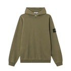 Stone Island Malfile Fleece Hoodie - V015G Military Green - Escape Menswear