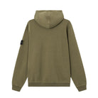 Stone Island Malfile Fleece Hoodie - V015G Military Green - Escape Menswear