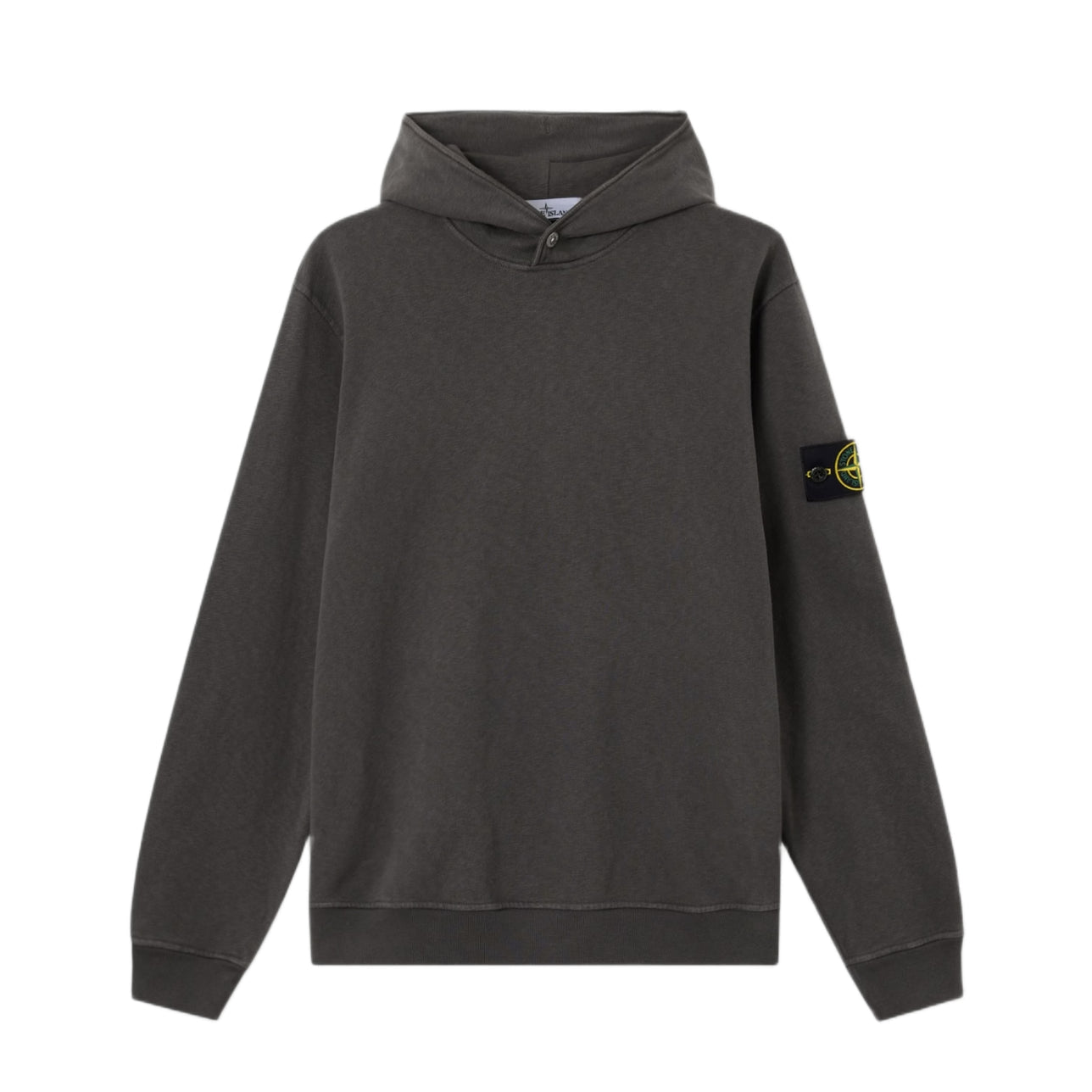 Stone Island Malfile Fleece Hoodie - V0165 Charcoal Grey - Escape Menswear