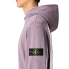 Stone Island Malfile Fleece Hoodie - V018F Purple Grey - Escape Menswear