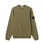 Stone Island Malfile Fleece Old Effect Sweatshirt - 05G Military Green - Escape Menswear