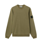 Stone Island Malfile Fleece Old Effect Sweatshirt - 05G Military Green - Escape Menswear