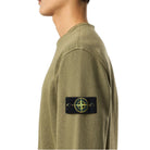Stone Island Malfile Fleece Old Effect Sweatshirt - 05G Military Green - Escape Menswear