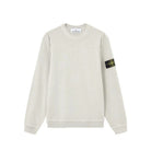 Stone Island Malfile Fleece Old Effect Sweatshirt - 161 Pearl Grey - Escape Menswear