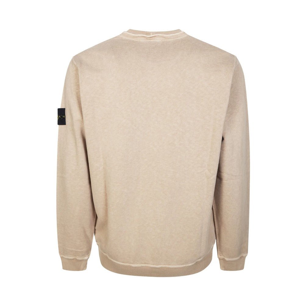 Stone Island Malfile Fleece Old Effect Sweatshirt - 19A Desert - Escape Menswear