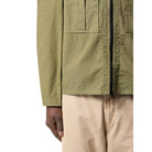 Stone Island Mercerised Ripstop Overshirt - V005G Military Green - Escape Menswear