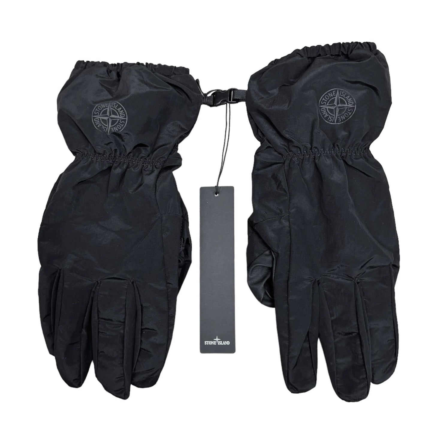 Stone Island Nylon Gloves - V0029 Black - Escape Menswear