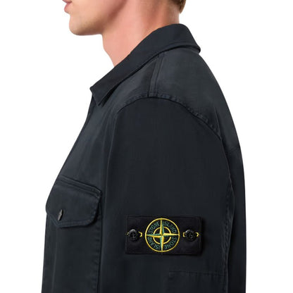 Stone Island Organic Stretch Overshirt - Navy Blue - Escape Menswear