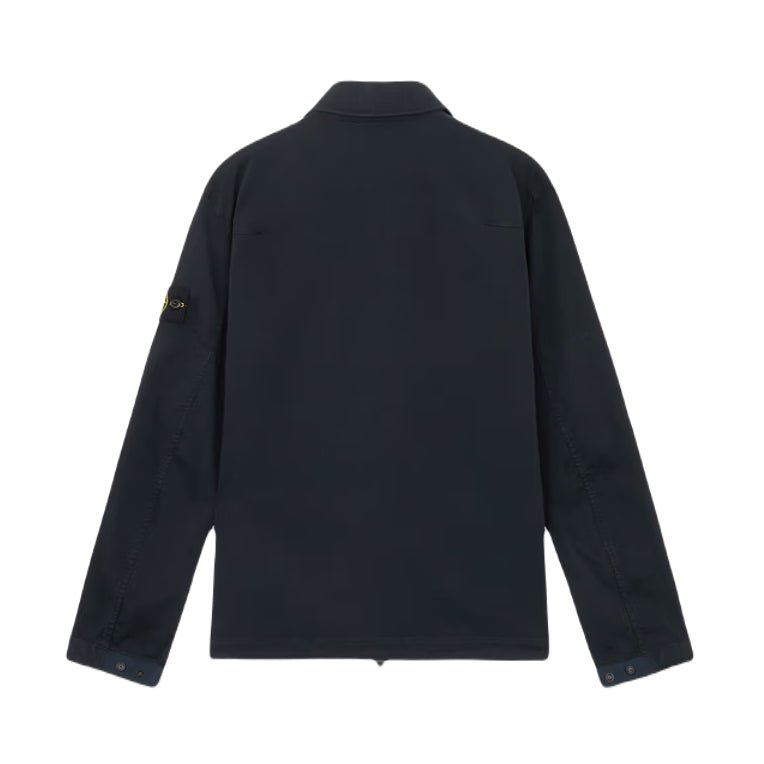 Stone Island Organic Stretch Overshirt - Navy Blue - Escape Menswear