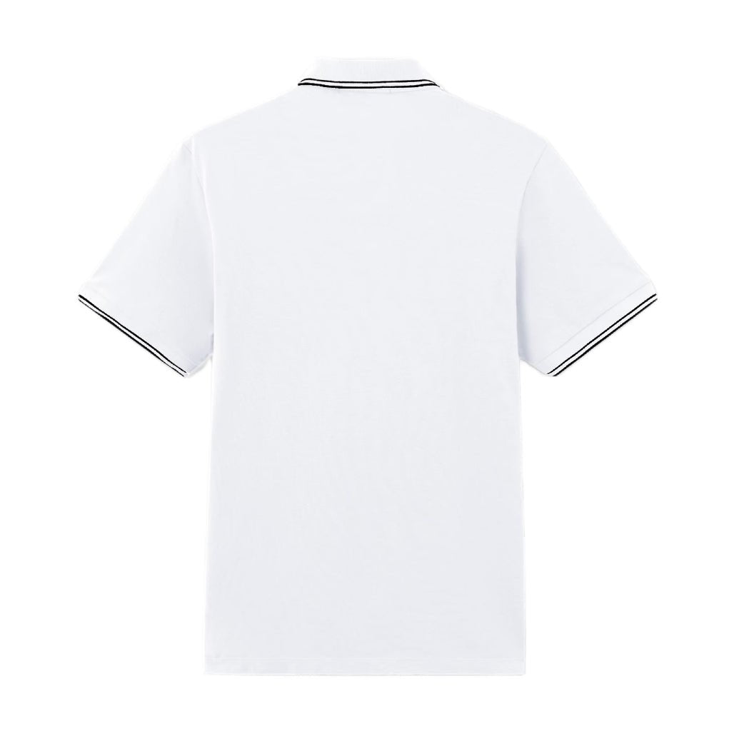 Stone Island Patch Tipped Polo Shirt - V1001 White - Escape Menswear