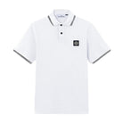 Stone Island Patch Tipped Polo Shirt - V1001 White - Escape Menswear
