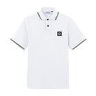 Stone Island Patch Tipped Polo Shirt - V1001 White - Escape Menswear