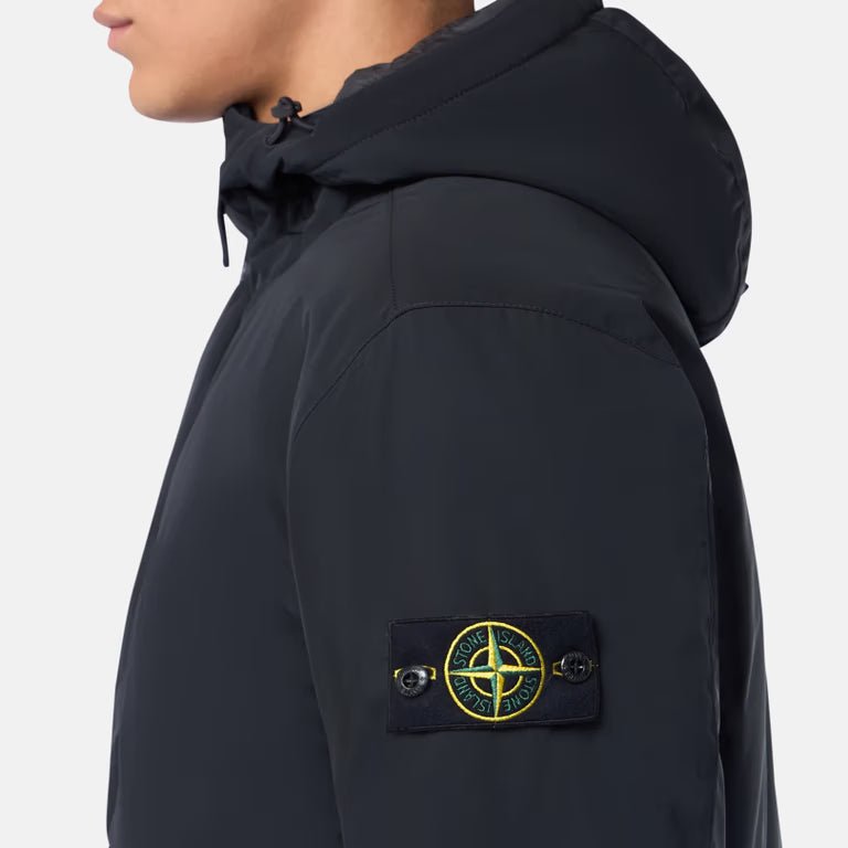 Stone Island Polyester Micro Twill Jacket - Black - Escape Menswear