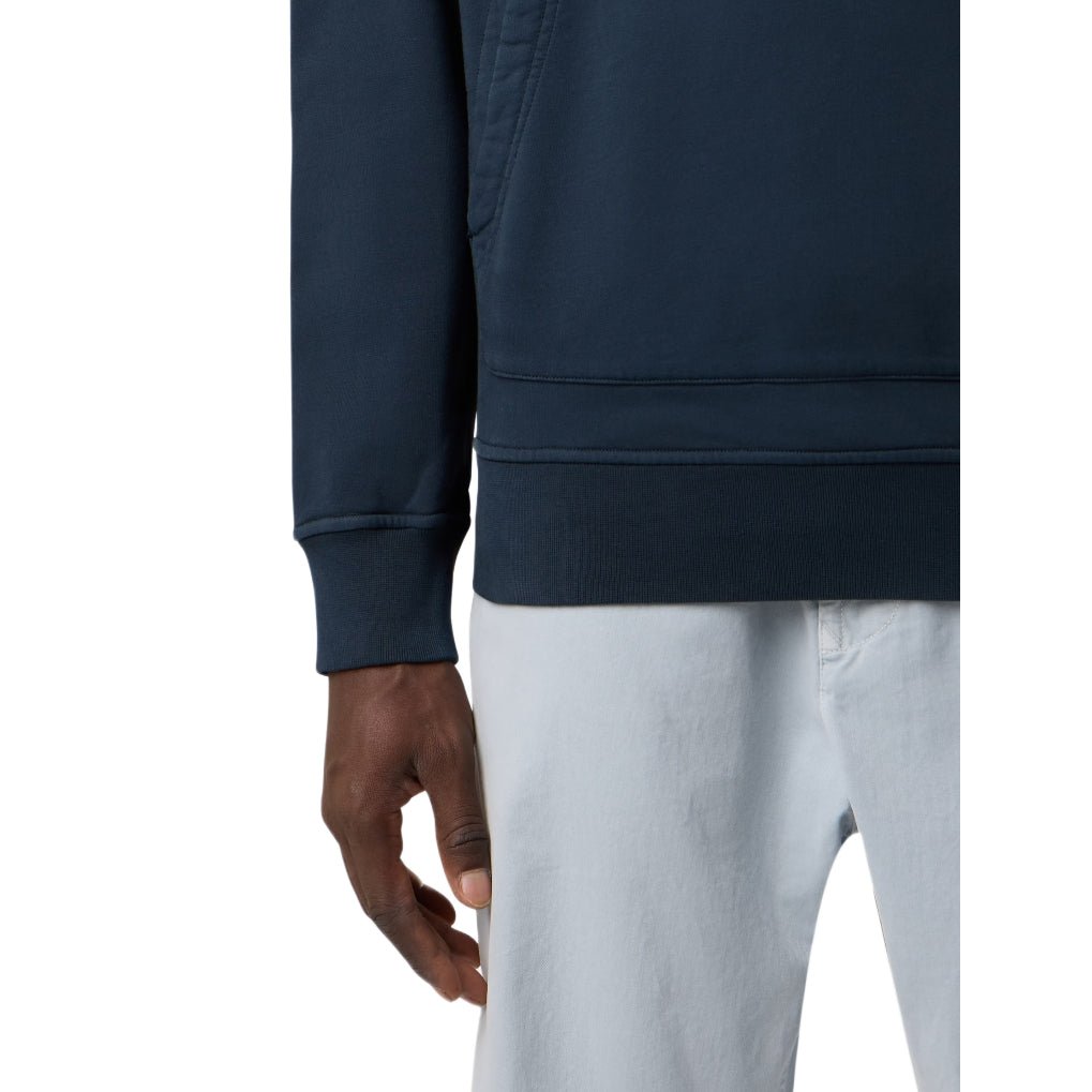 Stone Island Pouch Pocket Fleece Hoodie - 020 Navy Blue - Escape Menswear