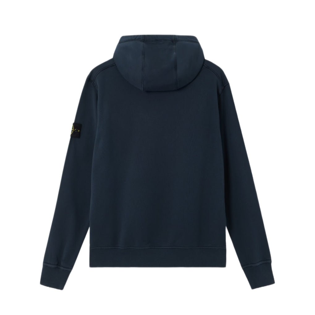 Stone Island Pouch Pocket Fleece Hoodie - 020 Navy Blue - Escape Menswear