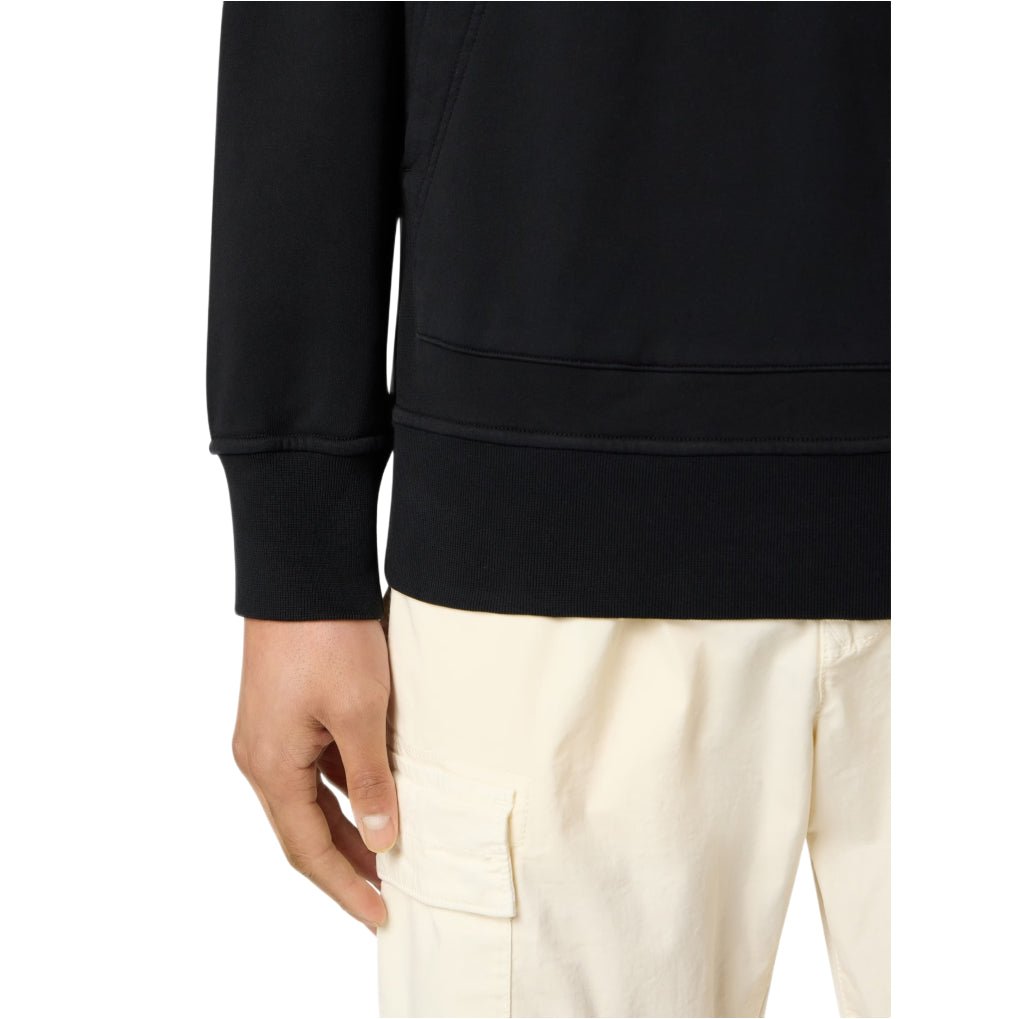 Stone Island Pouch Pocket Fleece Hoodie - 029 Black - Escape Menswear