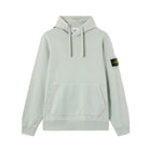 Stone Island Pouch Pocket Fleece Hoodie - V0055 Sage Green - Escape Menswear