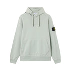 Stone Island Pouch Pocket Fleece Hoodie - V0055 Sage Green - Escape Menswear