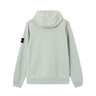 Stone Island Pouch Pocket Fleece Hoodie - V0055 Sage Green - Escape Menswear