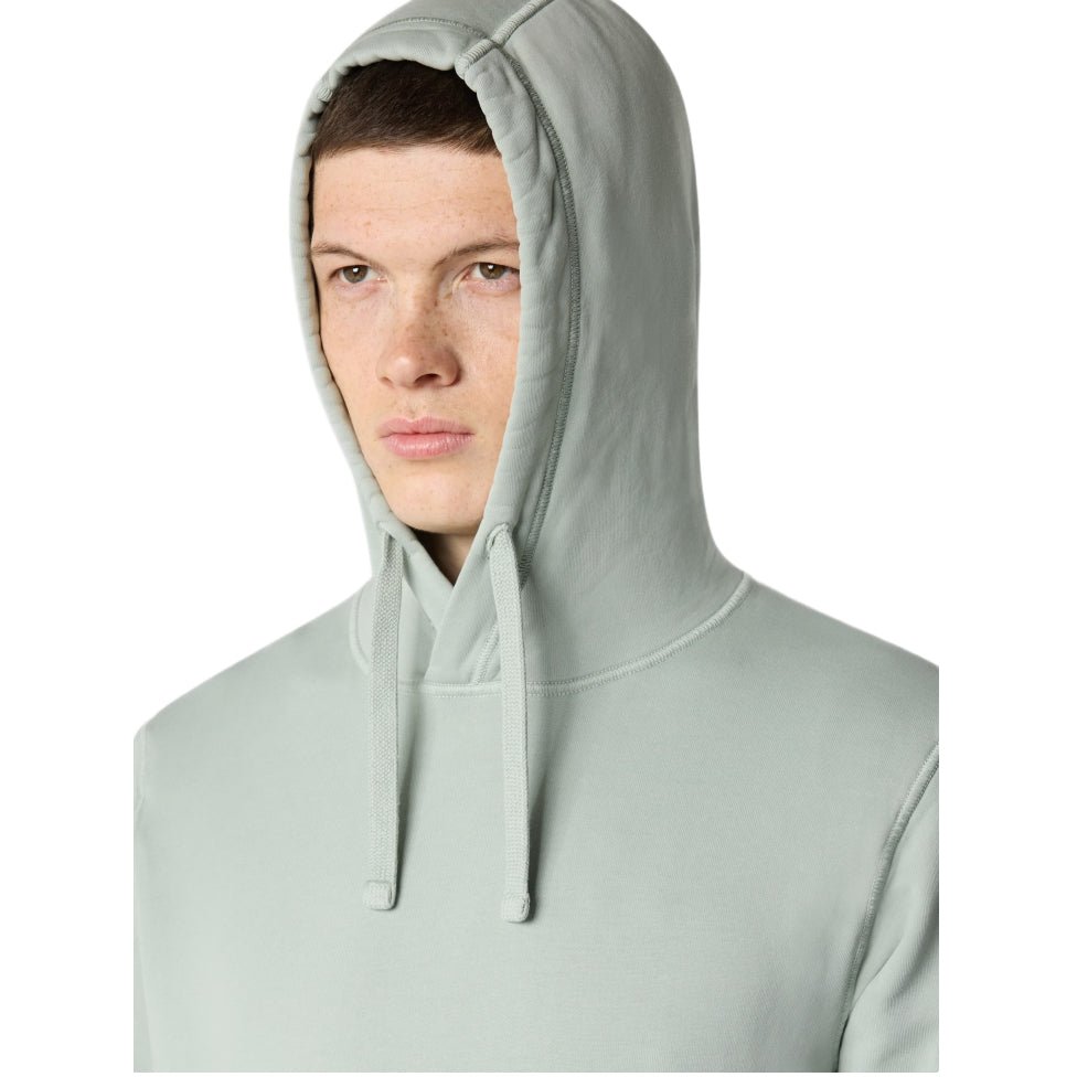 Stone Island Pouch Pocket Fleece Hoodie - V0055 Sage Green - Escape Menswear