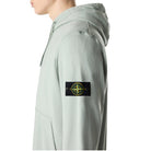 Stone Island Pouch Pocket Fleece Hoodie - V0055 Sage Green - Escape Menswear