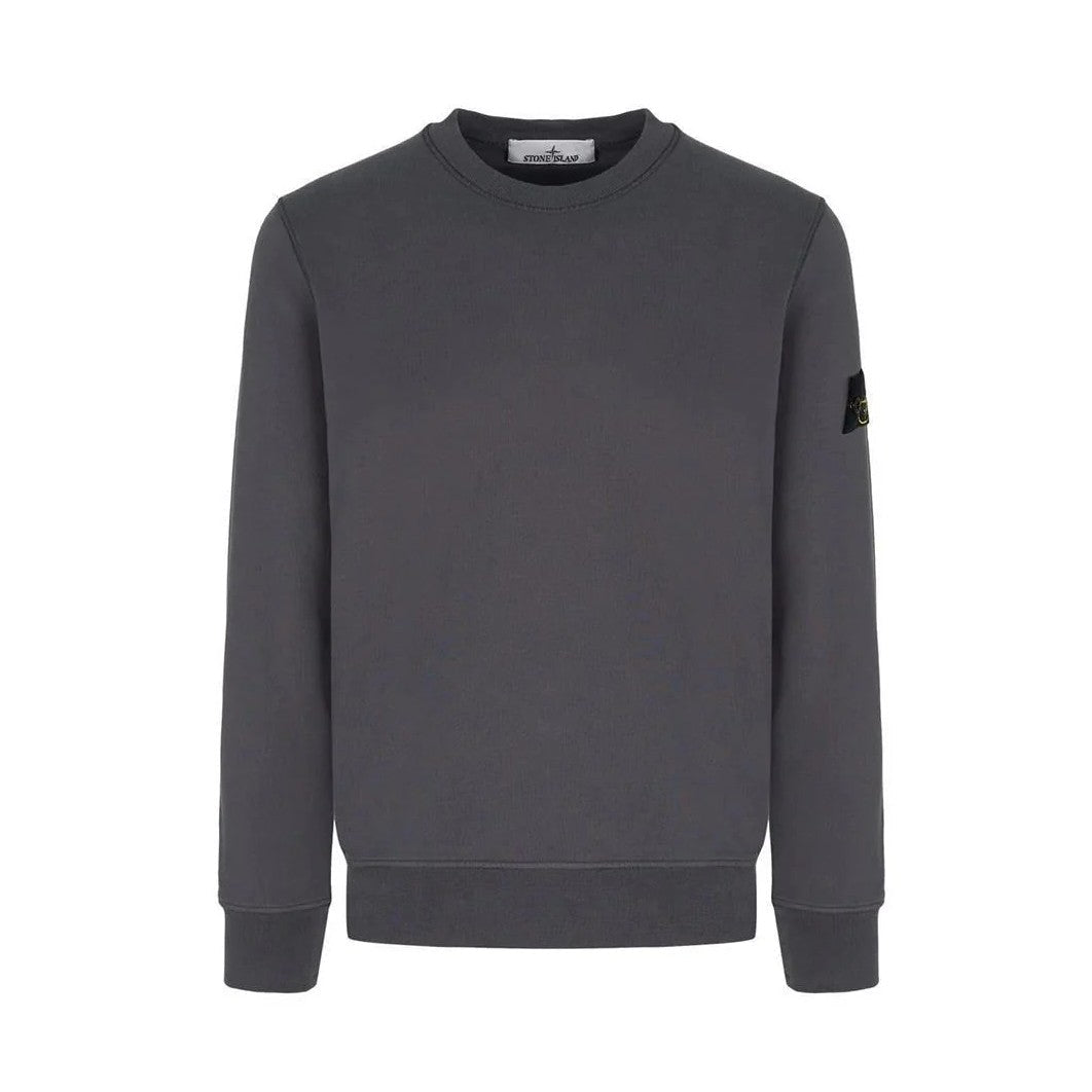 Stone Island Raglan Sleeve Fleece Sweatshirt - 065 Charcoal Grey - Escape Menswear
