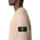 Stone Island Raglan Sleeve Fleece Sweatshirt - 09A Desert - Escape Menswear