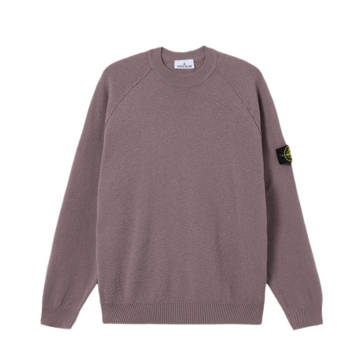 Stone Island Raglan Sleeve Knitwear Jumper - V008F Purple Grey - Escape Menswear