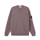 Stone Island Raglan Sleeve Knitwear Jumper - V008F Purple Grey - Escape Menswear