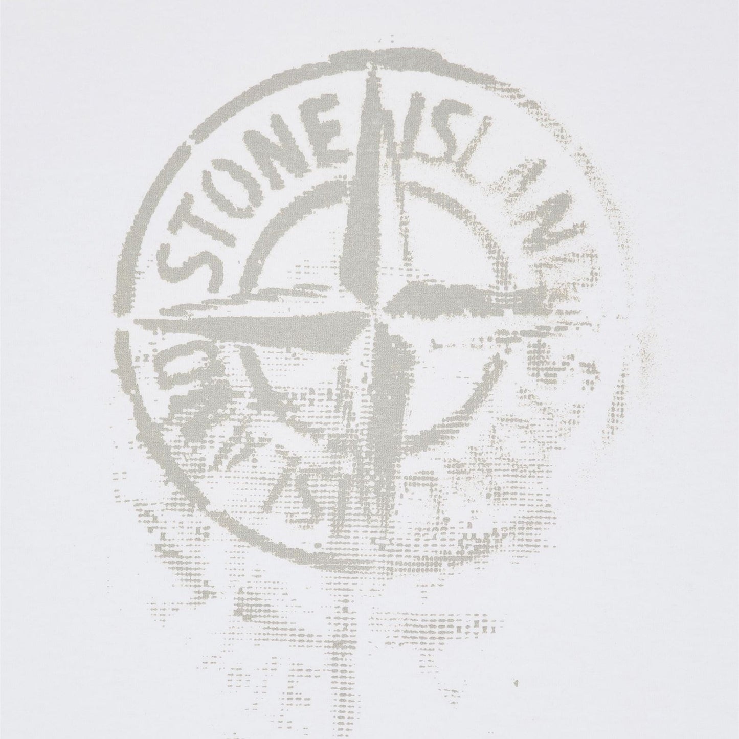 Stone Island Reflective One T-Shirt - V0001 White - Escape Menswear